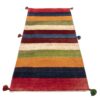 Echt handgeknoopt Perzisch gestreept Gabbeh tapijt - Rood, Wol