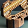 Harde Koffer voor Perzisch Tar Instrument Handgemaakt van Dennenhout & Leer