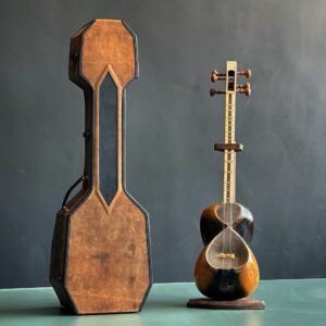Harde Koffer voor Perzisch Tar Instrument Handgemaakt van Dennenhout & Leer