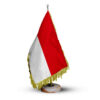 Indonesië tafelvlag met stenen voet