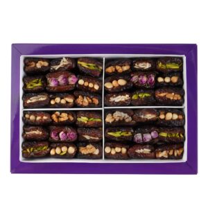 Premium Iraanse Gedroogde Dadels – Piarom Soort Gevuld met Noten, 1000 gram
