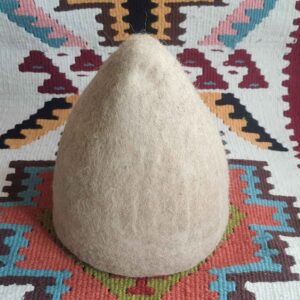 Iraanse Derwisjen Hoed 100% Wol – Cream