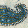 Iraanse Tafelkleed: Traditionele Kalamkari Blokdruk uit Isfahan – Blauw