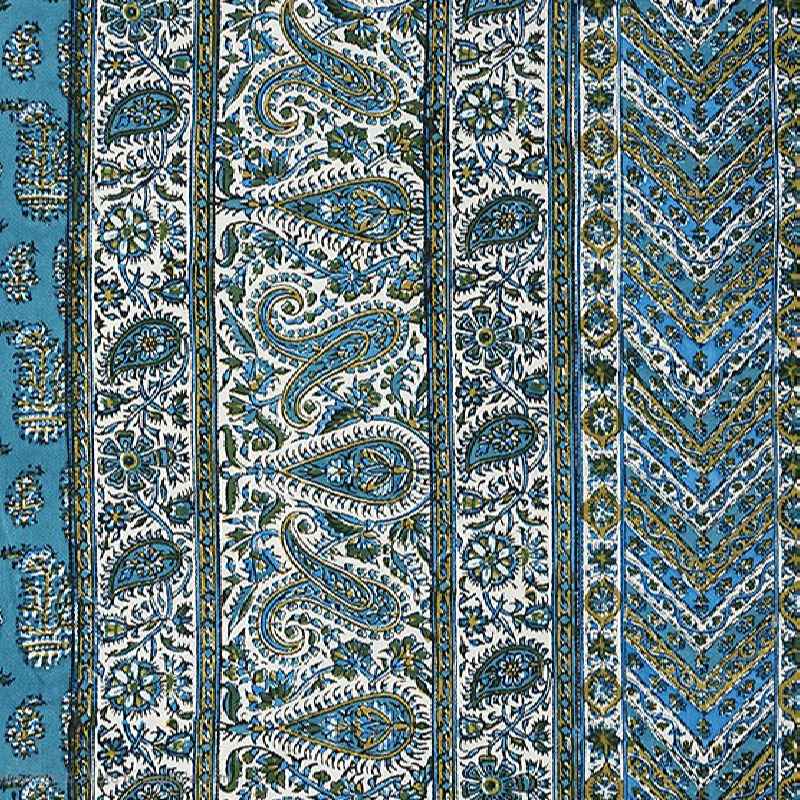 Iraans Tafelkleed: Traditionele Kalamkari Blokdruk van Isfahan Fakher II