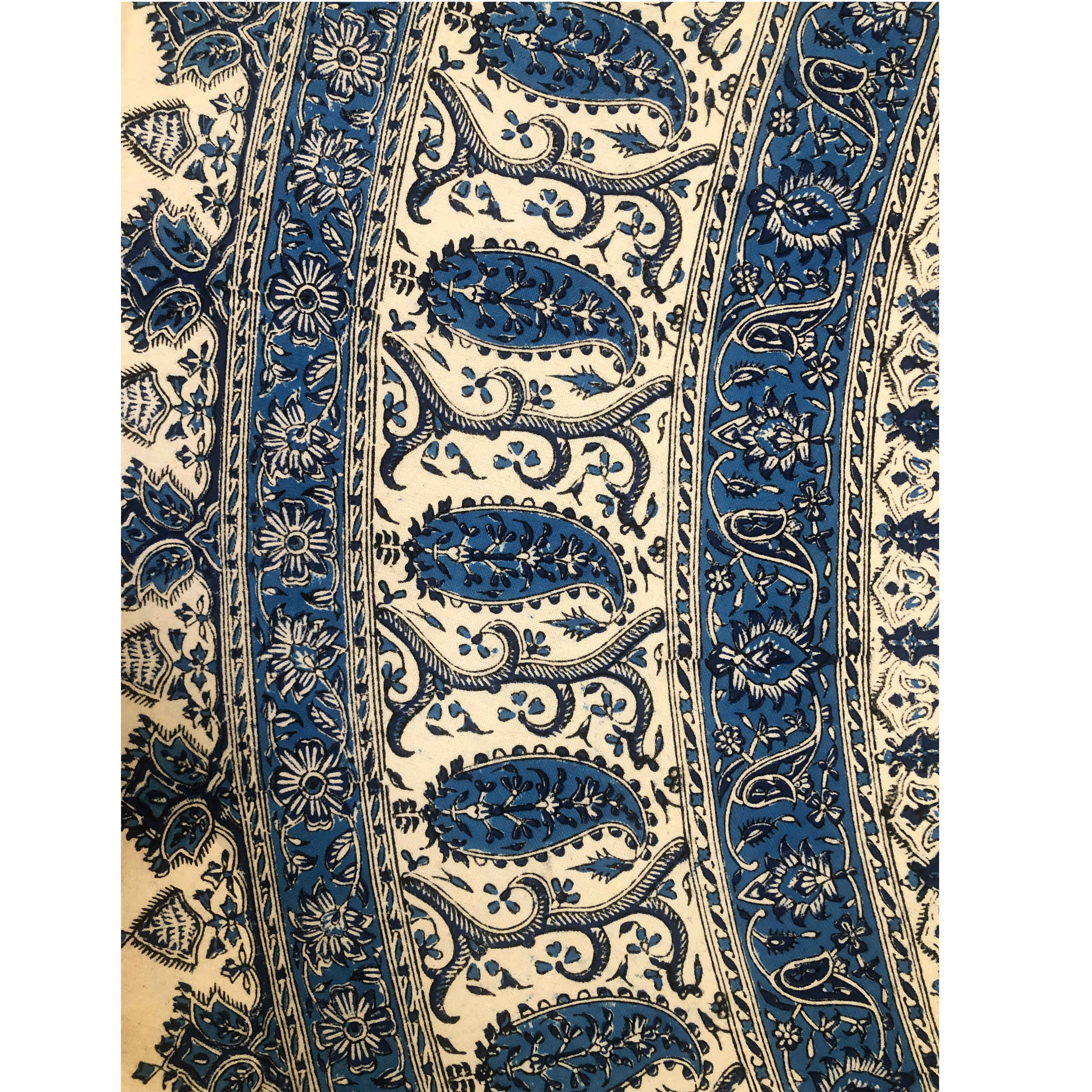 Iraanse Tafelkleed: Traditionele Kalamkari Blockprint van Isfahan Ghajar