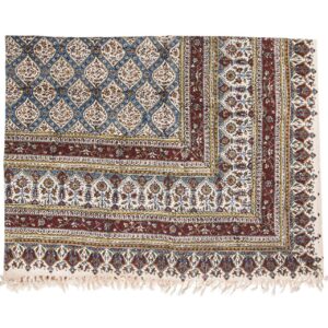 Iraans Tafelkleed: Traditionele Kalamkari Blokdruk van Isfahan Manie