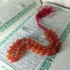 Islamitische Agaat Rozenkrans met 33 Gebedskralen Tasbih Rood