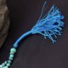 Perzische Neyshabur Turkoois Rozenkrans: Gebed 101 Kralen Handgemaakt Tasbih