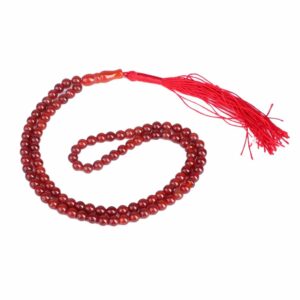 Islamitische Agaat Rozenkrans met 101 Gebedskralen Tasbih Rood