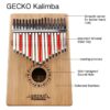Gecko Kalimba 17-Toets Duimpiano K17Ba