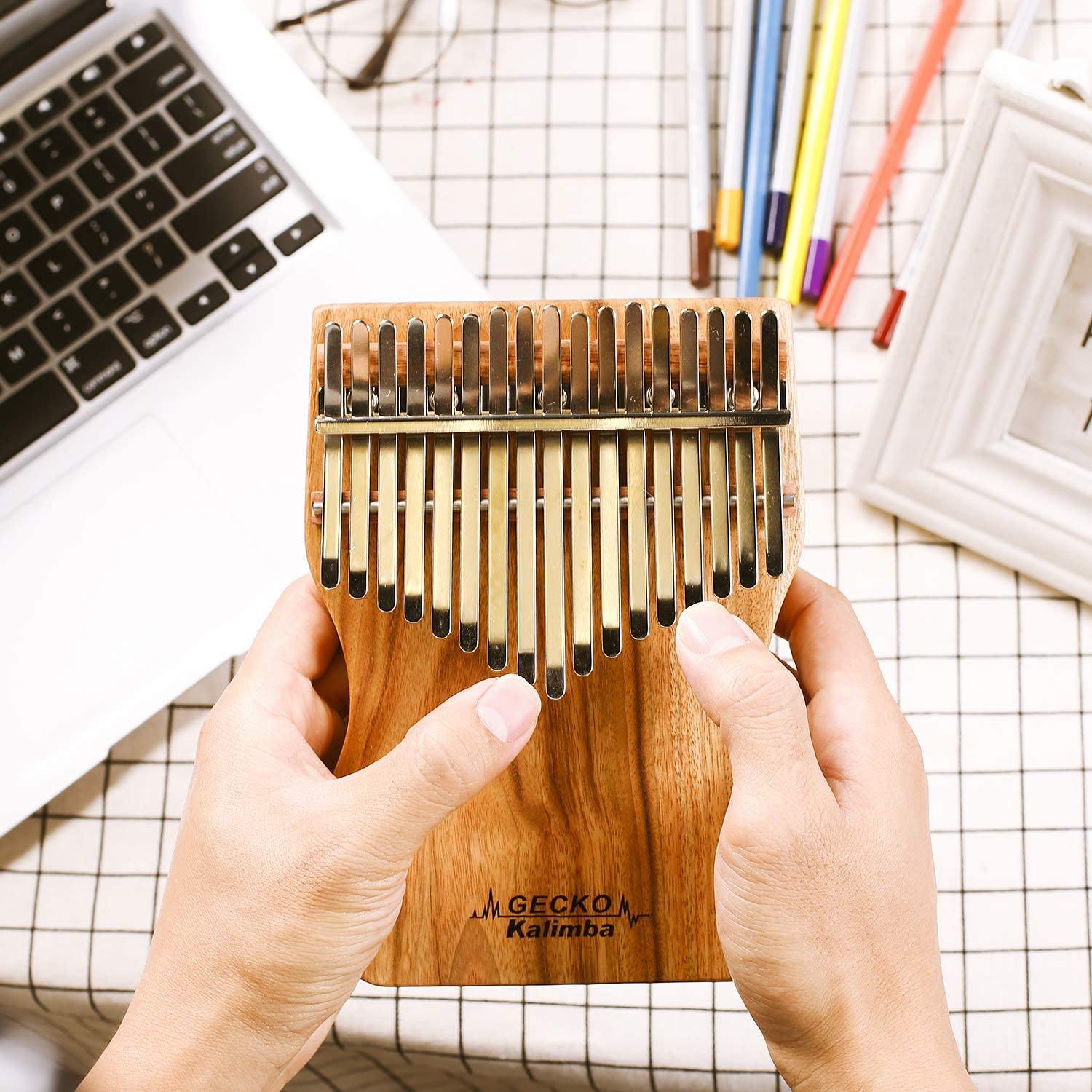 Gecko Kalimba 17-Toets Duimpiano K17Cap