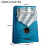 Gecko Kalimba 17-Toets Blauw K17MC-BL