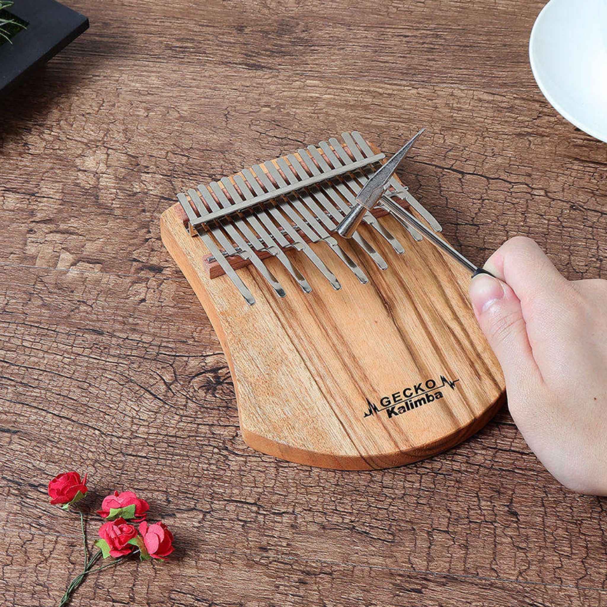Gecko Kalimba 17-Toets Duimpiano Note 17