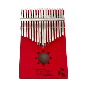 Gecko Kalimba 17-Toets Duimpiano Rood
