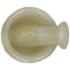 Luxe Marmeren Vijzel & Stamper Set – Crème Steen