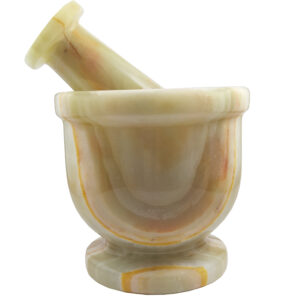 Witte Marmeren Vijzel & Stamper – Culinaire Perfectie