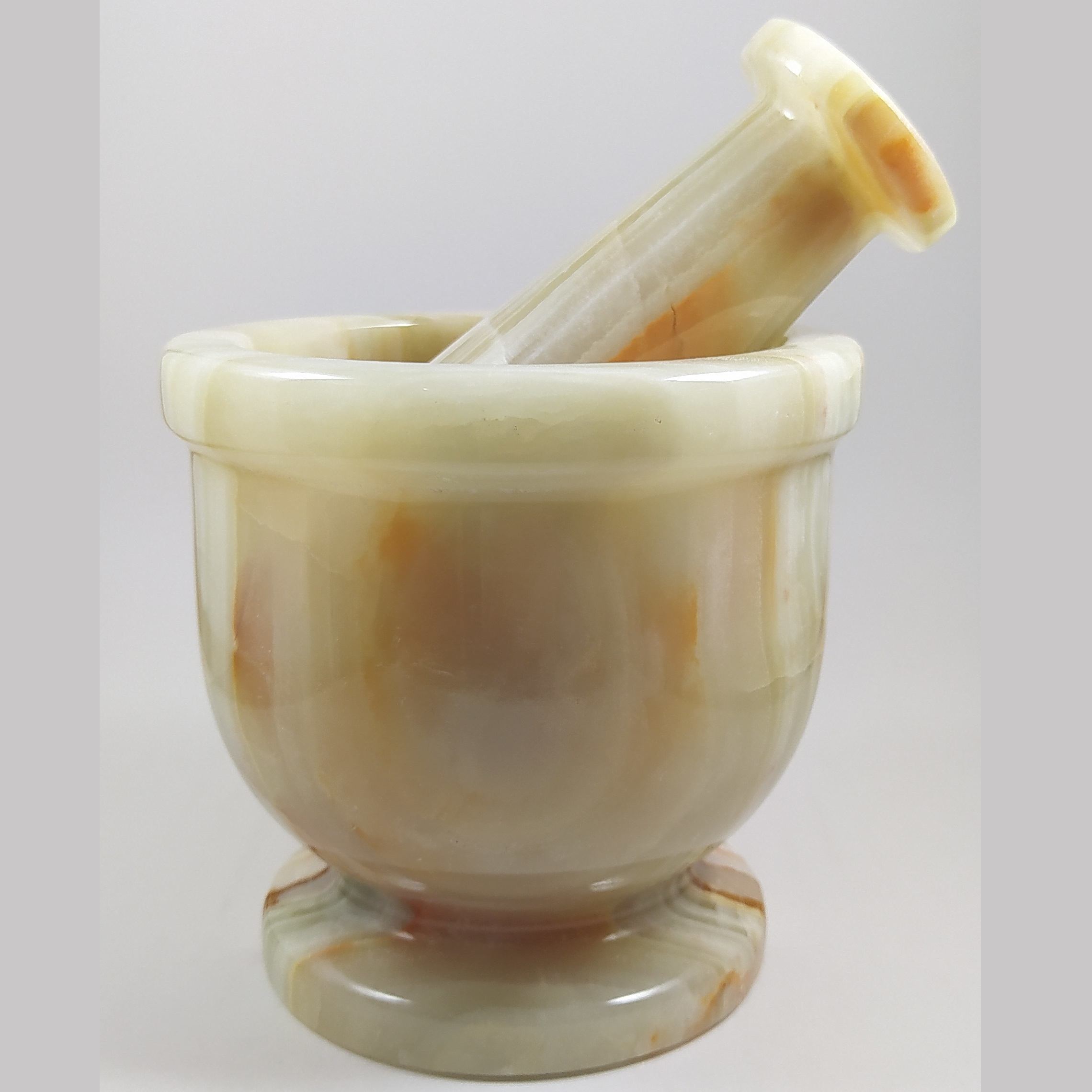 Witte Marmeren Vijzel & Stamper – Culinaire Perfectie