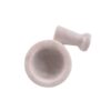 Witte Marmeren Vijzel & Stamper Set – Handgemaakt