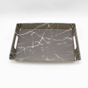 Melamine Dienblad Grijs – Marmer Ontwerp