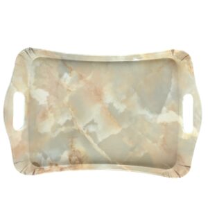 Melamine Dienblad Crème – Marmer Ontwerp