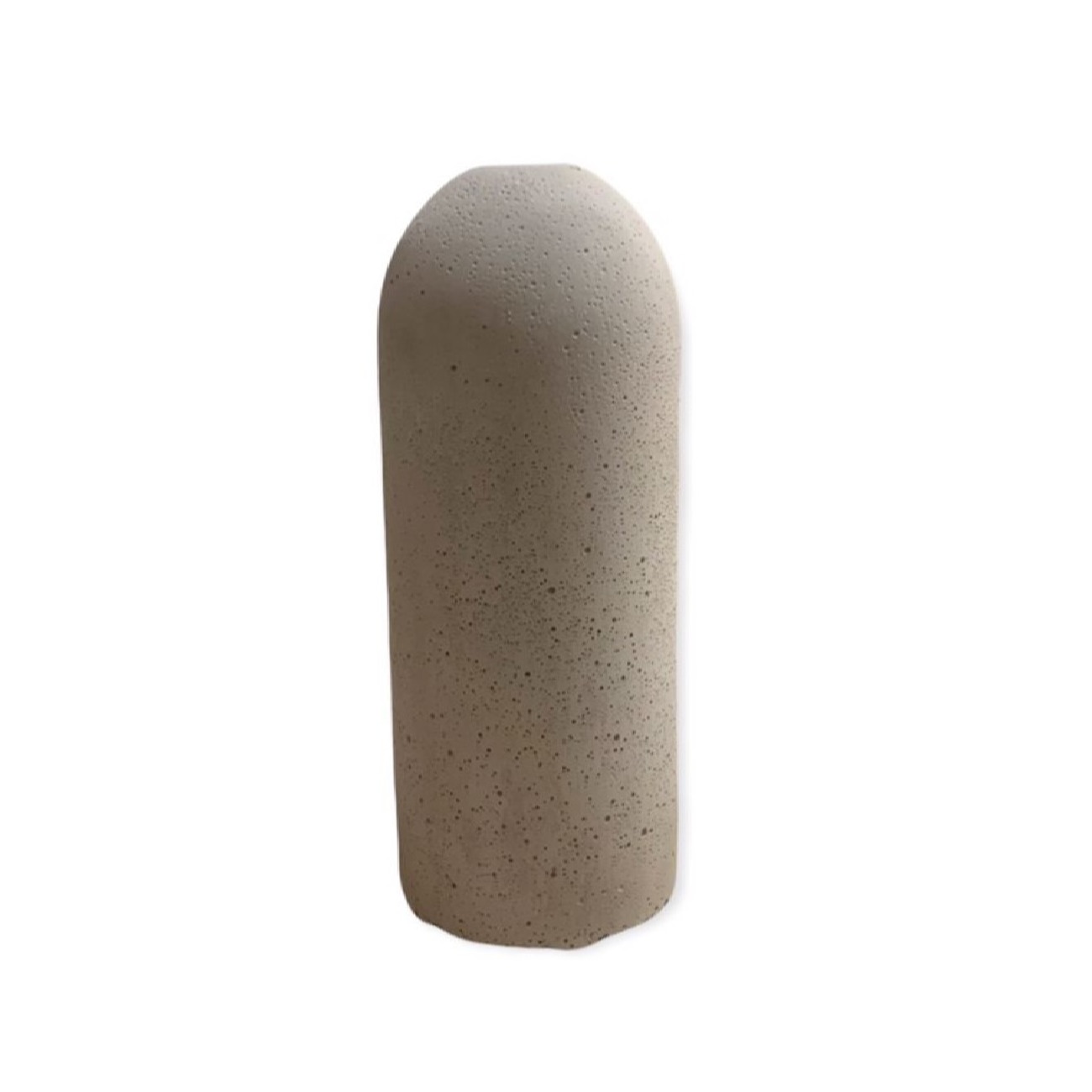Minimalistische deco-betonnen enkelstengelvaas, handgemaakt in cilindrische grijze vorm voor moderne ruimtes