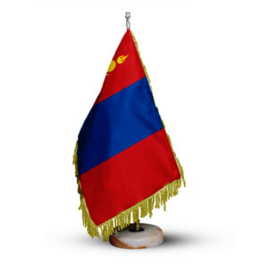 Mongolië Tafelvlag met Stenen Voet