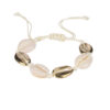 Handgemaakte Verstelbare Natuurlijke Schelpenarmband – Wit