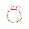 Handgemaakte Natuurlijke Schelp Armband met Rode Koord