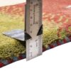 Handgeknoopt Perzisch gestreept Gabbeh tapijt met dierenmotieven - Rood, Wol