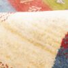 Handgeknoopt Perzisch gestreept Gabbeh tapijt met dierenmotieven - Rood, Wol