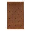 Origineel handgeknoopt Perzisch minimalistisch Gabbeh tapijt - Effen, Bruin, Wol
