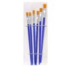 6-Delige Platte Borstel Penseelset voor Aquarel, Acryl & Gouache