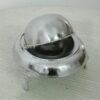 Perzische Kaviaar Server Roll-top Messing met Zilveren Voet