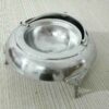 Perzische Kaviaar Server Roll-top Messing met Zilveren Voet