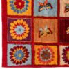 Handgeknoopt Perzisch Kheshti Gabbeh tapijt - Vlinder & bloem, Rood, Wol