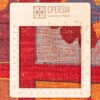 Handgeknoopt Perzisch Kheshti Gabbeh tapijt - Vlinder & bloem, Rood, Wol