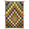Handgeknoopt Perzisch geometrisch Gabbeh tapijt - Geruit, Groen, Wol