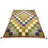 Handgeknoopt Perzisch geometrisch Gabbeh tapijt - Geruit, Groen, Wol
