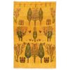Handgeknoopt Perzisch levensboom Gabbeh tapijt - Geel, Wol