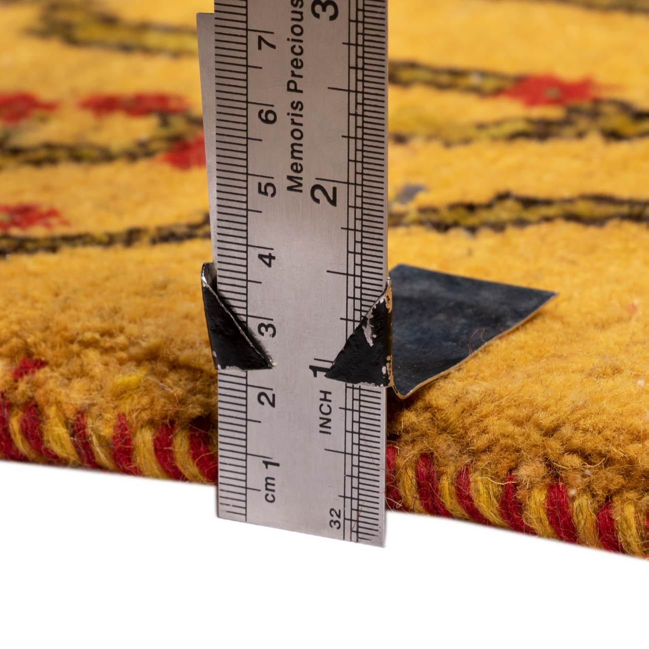 Handgeknoopt Perzisch levensboom Gabbeh tapijt – Geel, Wol