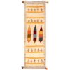 Handgeknoopt Perzisch Gabbeh loper - Geometrisch, Crème, Wol