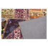 Vintage Perzisch Handgeknoopt Patchwork Tapijt Rood Vierkant