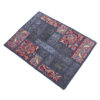 Vintage Perzisch Handgeknoopt Patchwork Tapijt Marineblauw