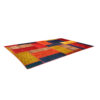 Vintage Patchwork Tapijt Geometrisch Rood – Wol
