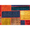 Vintage Patchwork Tapijt Geometrisch Rood – Wol