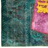 Perzisch Handgeknoopt Patchwork Tapijt Kalligrafie