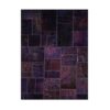 Vintage Perzisch Handgeknoopt Patchwork Tapijt Paars