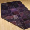 Vintage Perzisch Handgeknoopt Patchwork Tapijt Paars