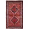 Vintage Perzisch Handgeknoopt Patchwork Tapijt Tribaal Rood