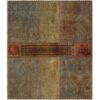 Vintage Patchwork Tapijt Saliegroen – Katoen